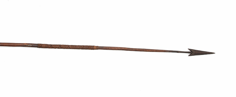 Spear with a harpoon shaped head