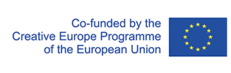 logo, stating 'co-funded by the Creative Europe Programme of the European Union '