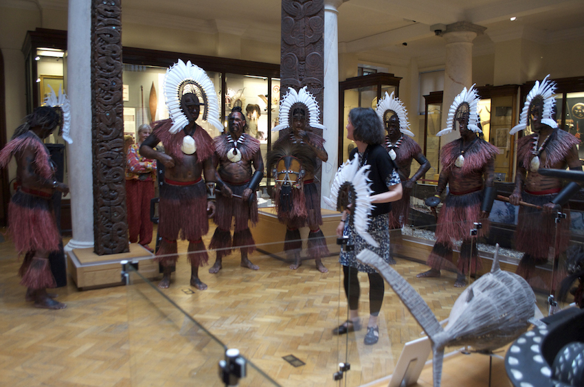 ZUGUBAL dancers and presentation of a dhari headdress to Curator Anita Herle.