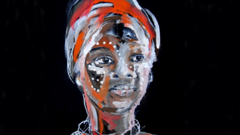 A portrait of a woman, called Bongiwe by Rachel Gadsden