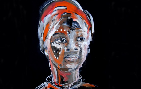 A portrait of a woman, called Bongiwe by Rachel Gadsden
